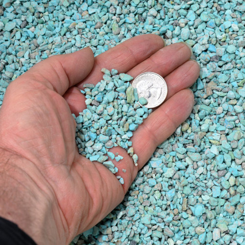 Untreated Turquoise Chips Sky Blue 37096